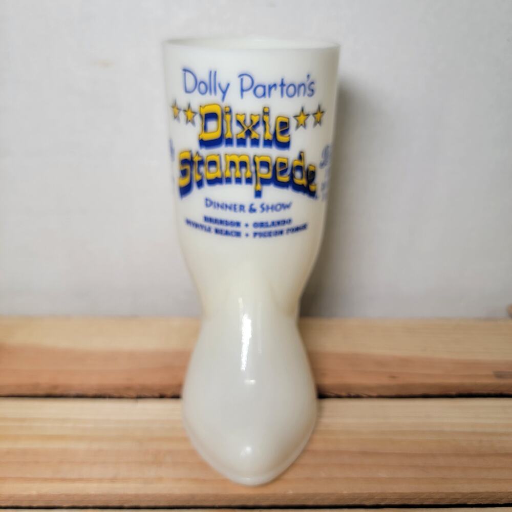 VINTAGE Dolly Parton's 2006 Dixie Stampede Plastic Boot Mug Souvenir